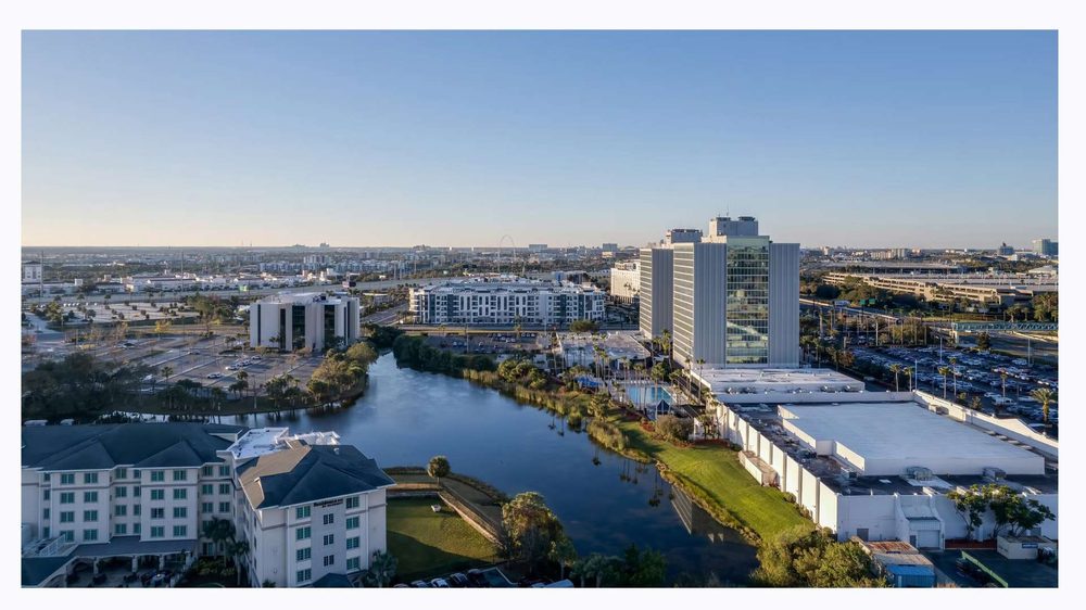 Vista aérea del entorno de GZ Tower en Orlando