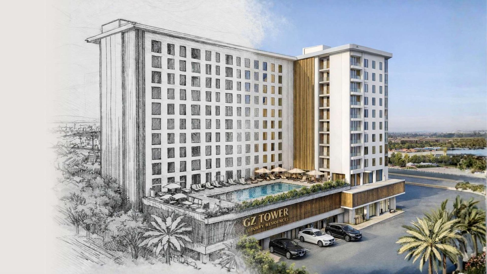 GZ Tower en Orlando, hotel-residencias amuebladas cerca de Universal Studios