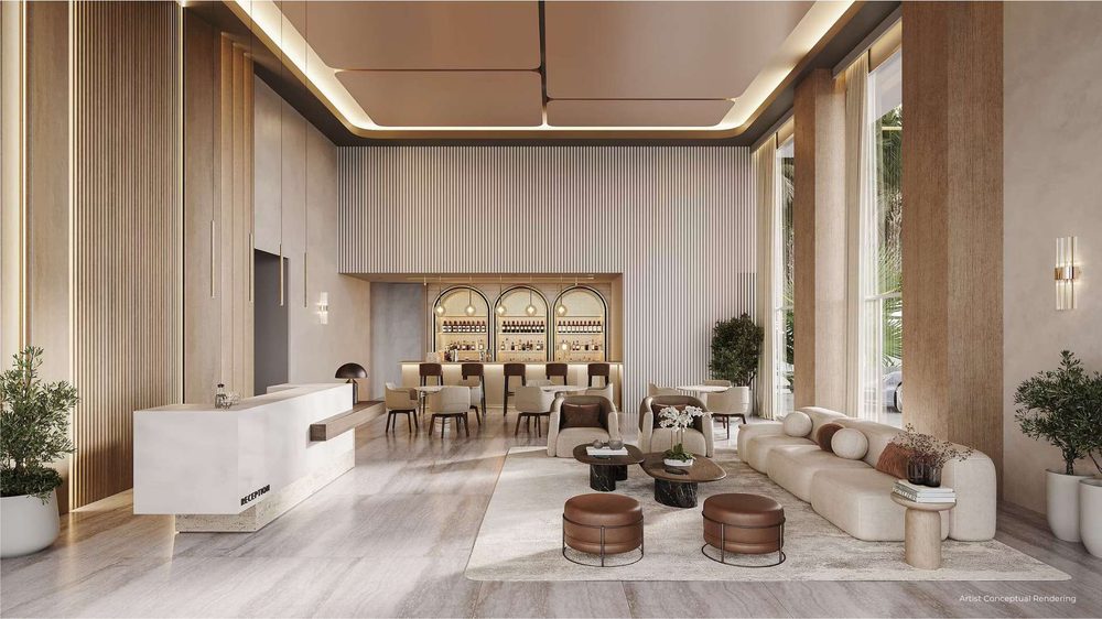Lobby y lounge de GZ Tower